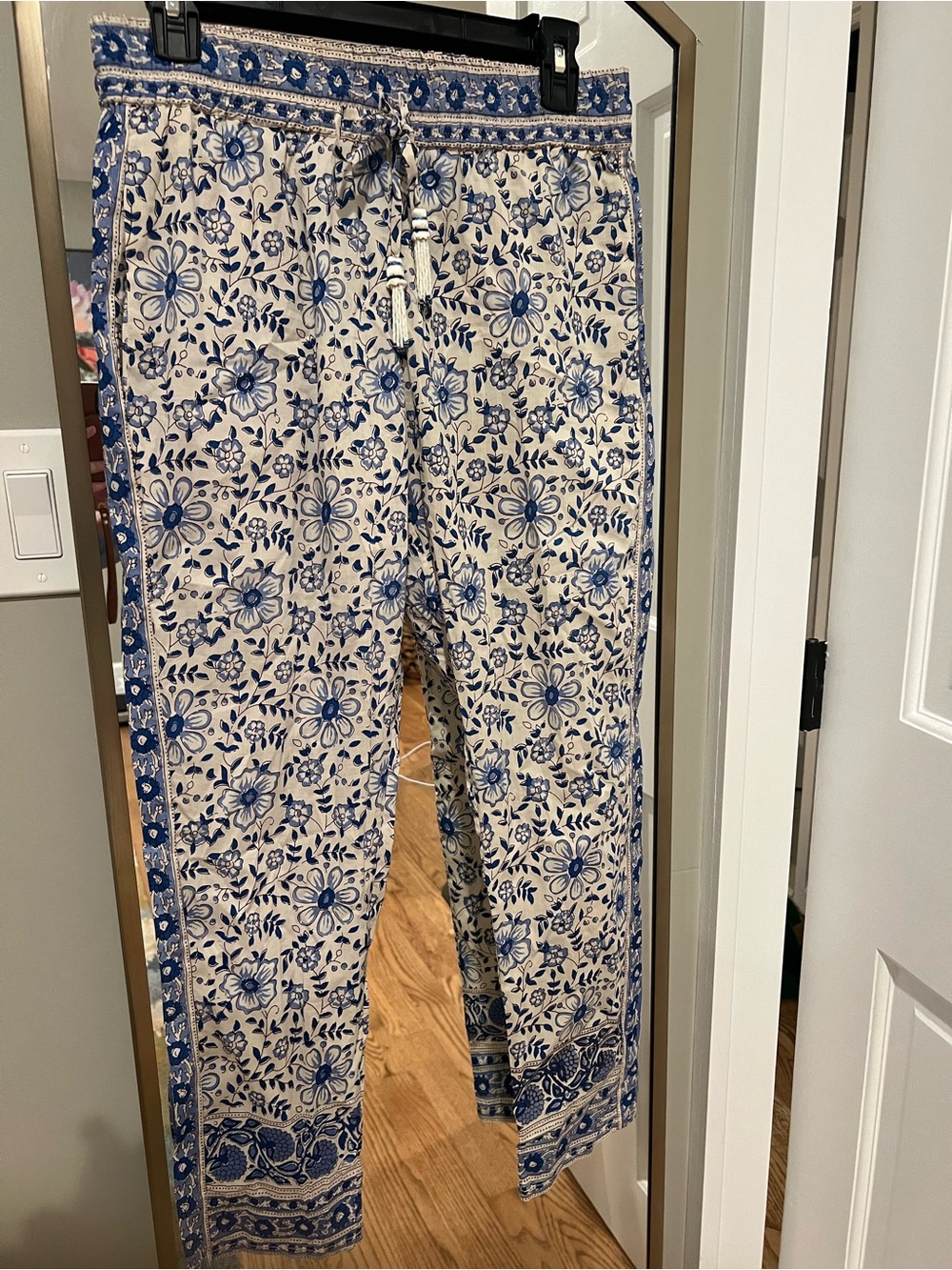 Calypso St. Barth Sheru Tapered Pants in Goa Print cotton/silk - size XS